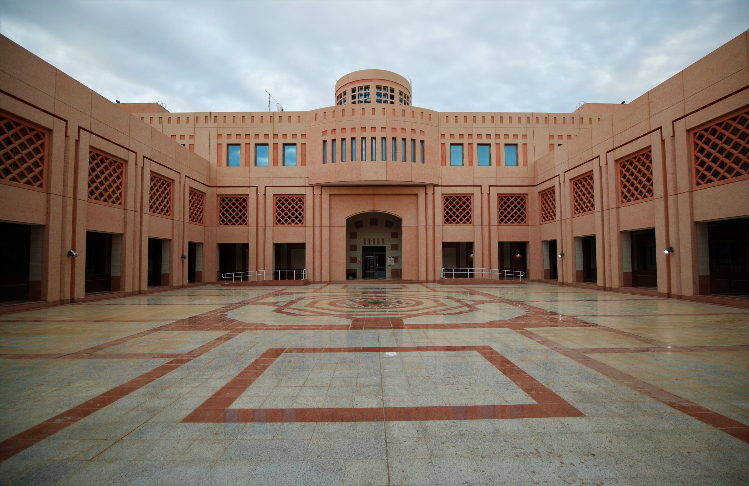 Taibah University courtyard facade in Madinah
